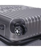 Valise Cabine 4 roues doubles Corsa 55 cm gris foncé
