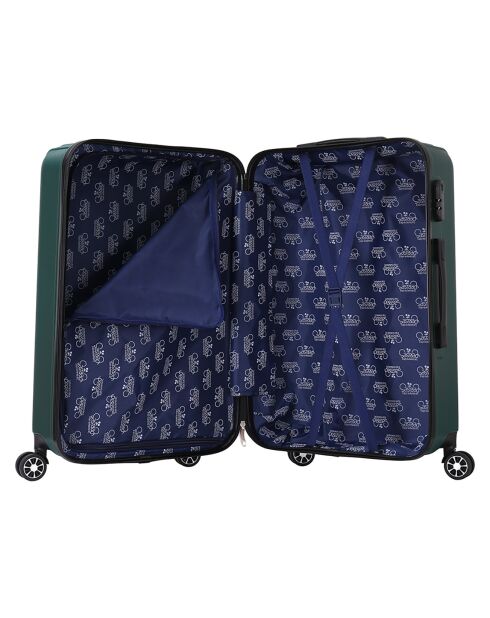 Valise Cabine 4 roues doubles Corsa 55 cm vert kaki