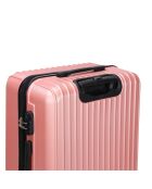 Valise Cabine 4 roues doubles Corsa 55 cm rose doré
