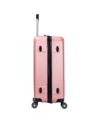 Valise Cabine 4 roues doubles Corsa 55 cm rose doré