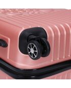 Valise Cabine 4 roues doubles Corsa 55 cm rose doré