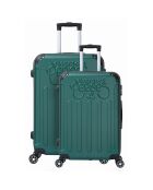 2 maletas Java 4 con ruedas dobles 55/65 cm verde caqui