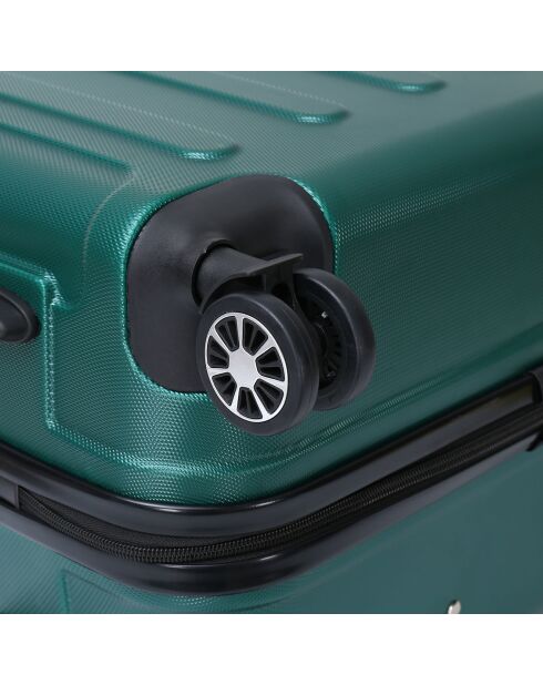 Valigia a soggiorno medio Java 4 ruote doppie 65 cm verde kaki