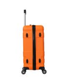 2 Lyra 55/65 cm orangefarbene 4-Rad-Doppelkoffer
