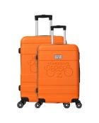 2 Lyra 65/75 cm orange 4-Rad-Doppelkoffer
