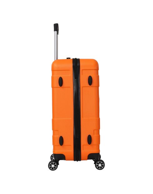 2 Lyra 65/75 cm oranje dubbele koffers met 4 wielen