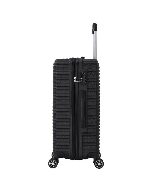 Valise Cabine 4 roues doubles Vera 55 cm noire