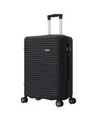 Valise Cabine 4 roues doubles Vera 55 cm noire
