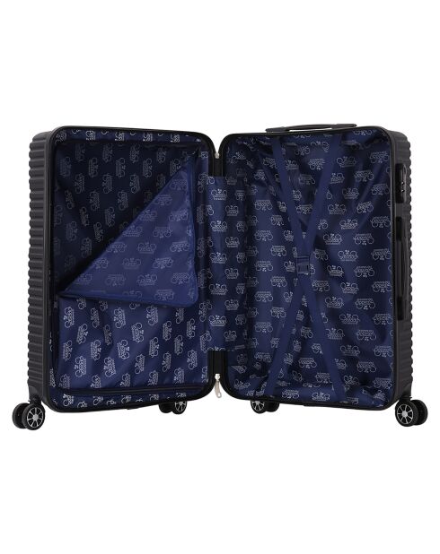Valise Cabine 4 roues doubles Vera 55 cm noire