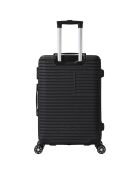 Valise Cabine 4 roues doubles Vera 55 cm noire
