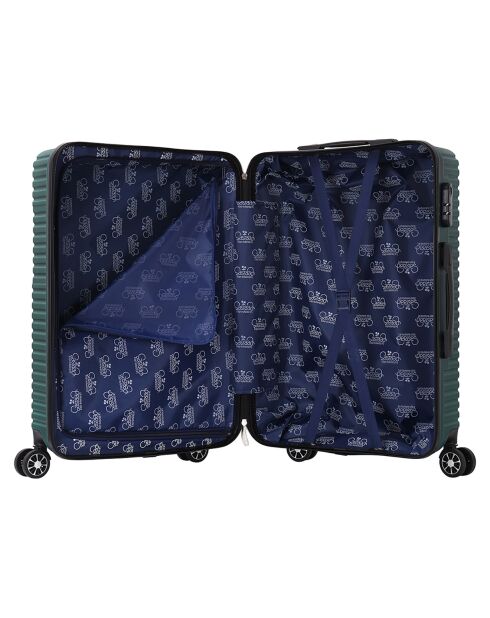 Valise Cabine 4 roues doubles Vera 55 cm vert kaki