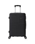 Valise Moyen Séjour 4 roues doubles Vera 65 cm noire