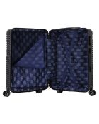 Valise Moyen Séjour 4 roues doubles Vera 65 cm noire