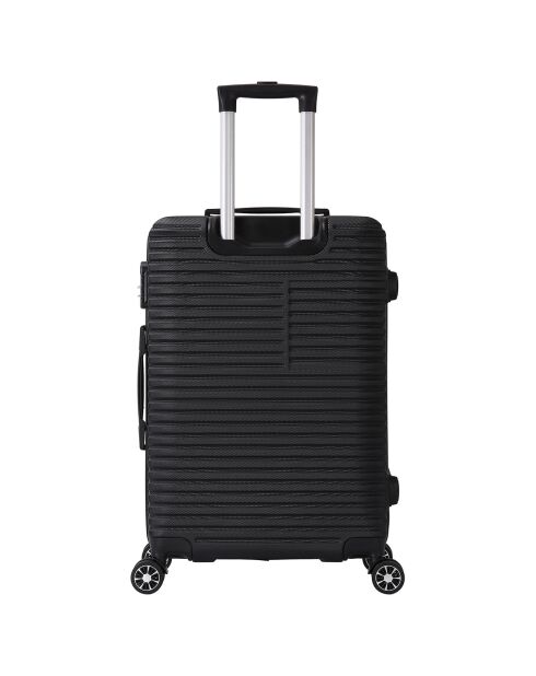 Valise Moyen Séjour 4 roues doubles Vera 65 cm noire