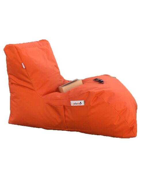 Pouf extérieur Daybed orange - 60x75x110 cm