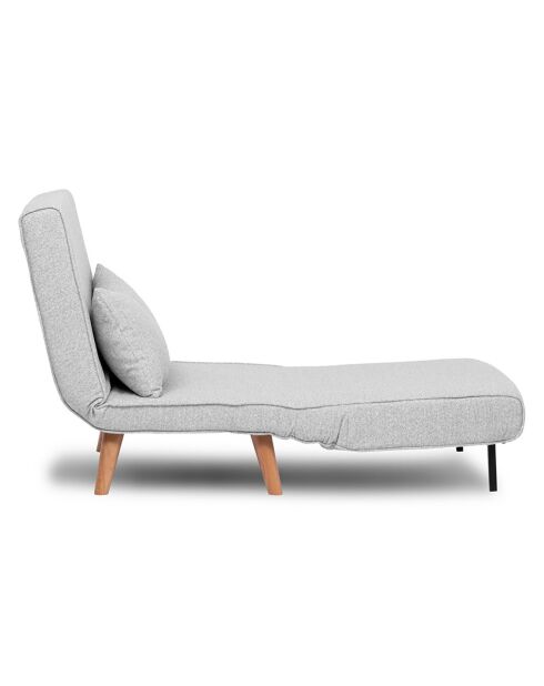 Fauteuil convertible Folde gris - 80x79x80 cm