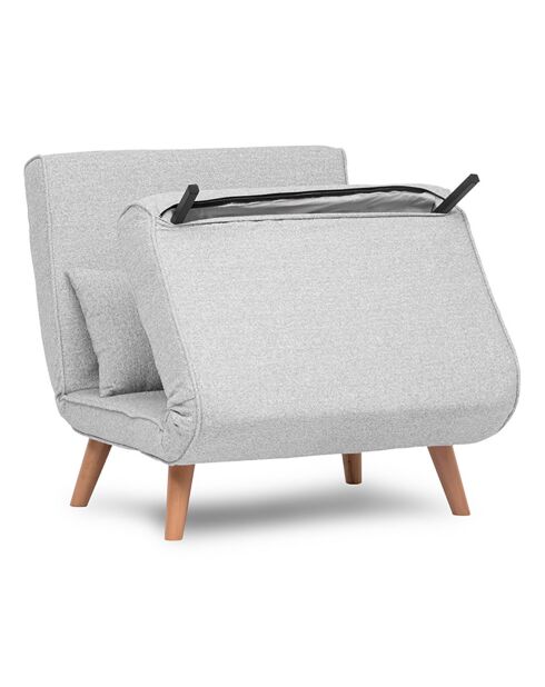 Fauteuil convertible Folde gris - 80x79x80 cm