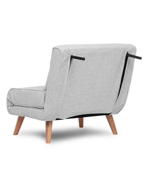 Fauteuil convertible Folde gris - 80x79x80 cm