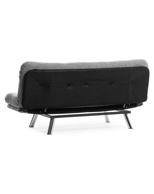Canapé 3 places convertible Misa gris clair - 52x175x40 cm