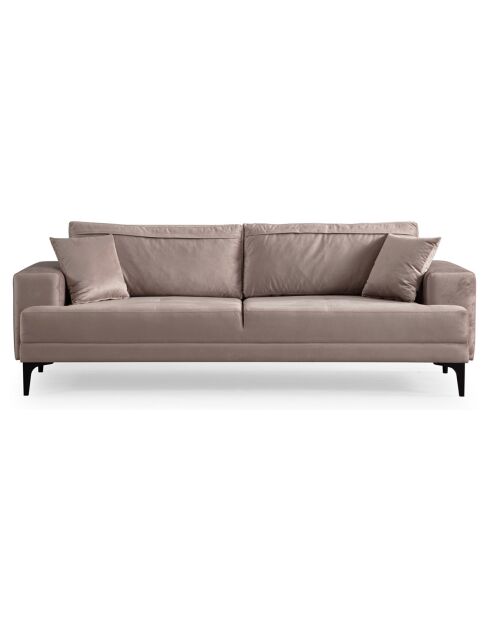 Canapé 3 places Astana beige - 100x78x234 cm