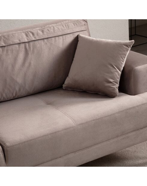 Canapé 3 places Astana beige - 100x78x234 cm