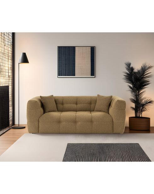 Canapé 2 places Cady 2 kaki - 195x100x72 cm