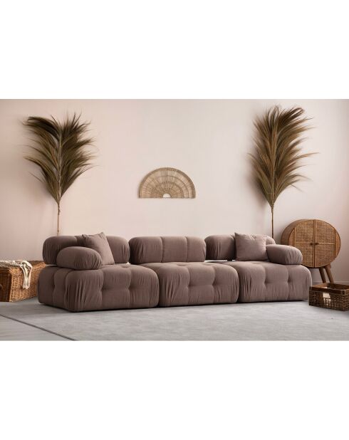 Canapé 3 places Doblo cappuccino - 315x105x80 cm