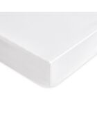 Drap housse en coton Aurora blanc