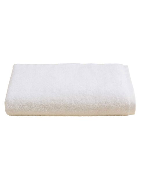 Drap de bain Elisa blanc- 100x150 cm