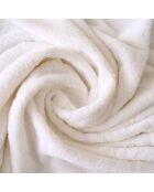 Drap de bain Elisa blanc- 100x150 cm