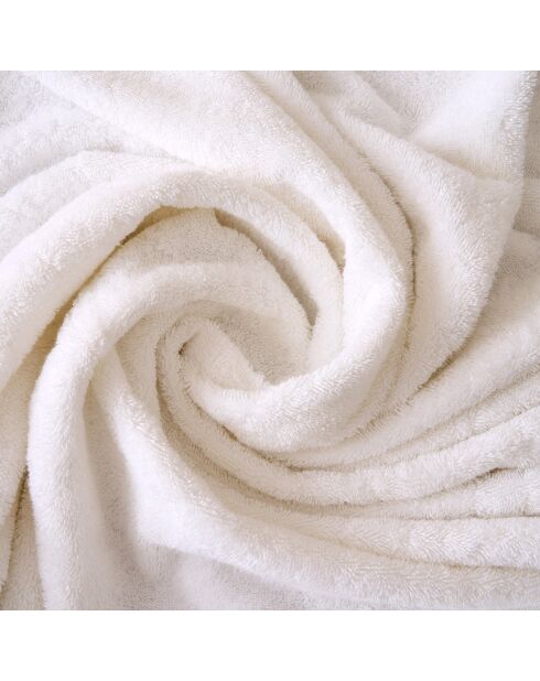 Drap de bain Elisa blanc- 100x150 cm