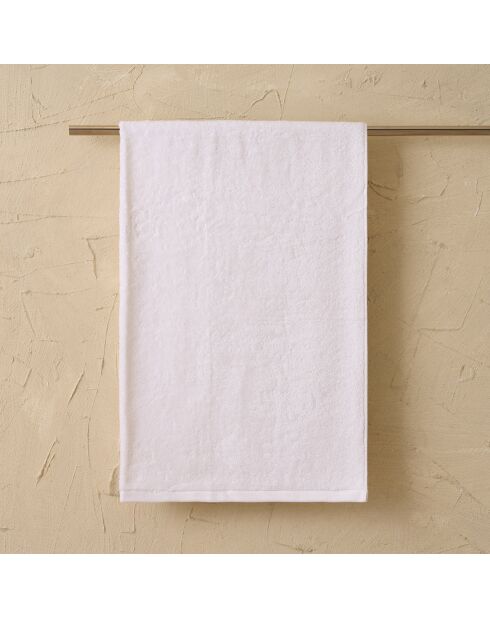 Drap de bain Elisa blanc- 100x150 cm