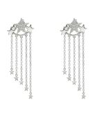 Boucles d'oreilles en Argent rhodié & Zircone blanc