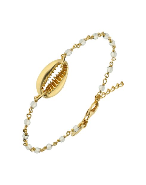 Bracelet en Argent doré & Pierre de Lune