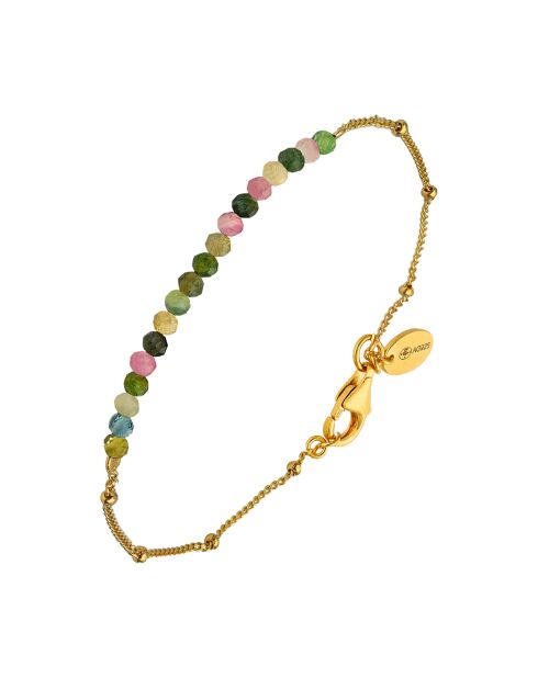 Bracelet en Argent doré & Tourmaline