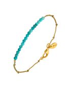 Bracelet en Argent doré & Turquoise