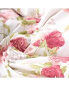 Parure housse de couette percale de coton Giulietta rouge