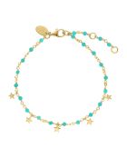Bracelet en Argent doré & Turquoise