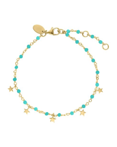 Bracelet en Argent doré & Turquoise