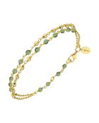 Bracelet en Argent doré & Aventurine