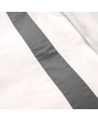 Bettbezug-Set Sharon aus Baumwolle und Satin, grau