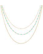 Collier en Argent doré & Amazonite