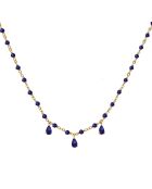 Collier en Argent doré & Lapis