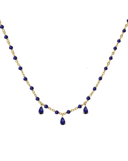 Collier en Argent doré & Lapis
