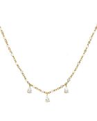 Collier en Argent doré & Pierre de Lune