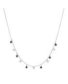 Collier en Argent & Spinelle noire
