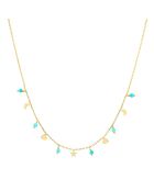 Collier en Argent doré & Turquoise