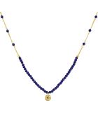 Collier en Argent doré & Lapis