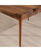 Table à manger extensible Barok noyer - 132x80x78.5 cm