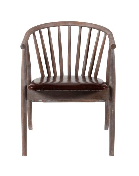 Chaise Albero49 antique/marron - 55x77x47 cm